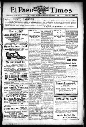 El Paso International Daily Times (El Paso, Tex.), Vol. 19, No. 294, Ed. 1 Tuesday, December 5, 1899