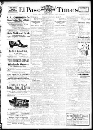 El Paso International Daily Times (El Paso, Tex.), Vol. 19, No. 34, Ed. 1 Wednesday, February 9, 1898