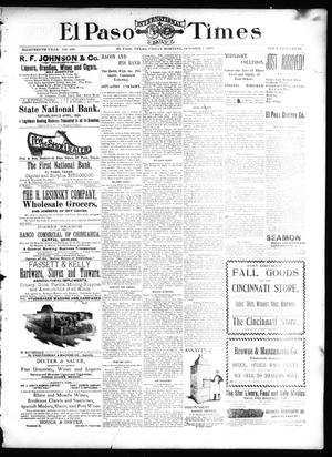 El Paso International Daily Times (El Paso, Tex.), Vol. 18, No. 240, Ed. 1 Friday, October 7, 1898
