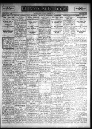 El Paso Daily Times (El Paso, Tex.), Vol. 26, Ed. 1 Saturday, February 10, 1906