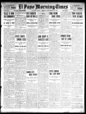 El Paso Morning Times (El Paso, Tex.), Vol. 32, Ed. 1 Monday, September 23, 1912