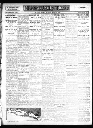 Primary view of object titled 'El Paso Daily Times (El Paso, Tex.), Vol. 28, Ed. 1 Saturday, March 14, 1908'.