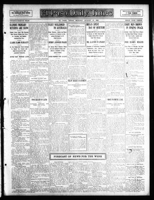 El Paso Daily Times (El Paso, Tex.), Vol. 28, Ed. 1 Monday, August 10, 1908
