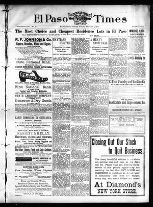El Paso International Daily Times (El Paso, Tex.), Vol. 17, No. 288, Ed. 1 Saturday, December 4, 1897