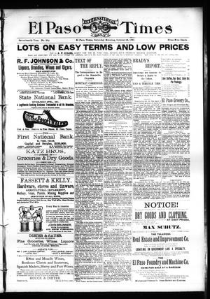 El Paso International Daily Times (El Paso, Tex.), Vol. 17, No. 252, Ed. 1 Saturday, October 23, 1897