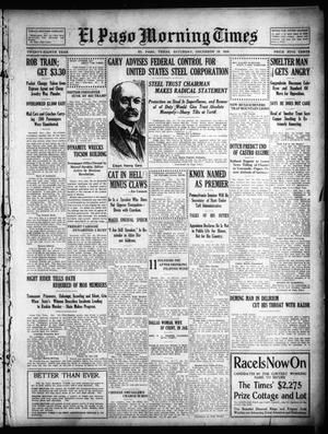 El Paso Morning Times (El Paso, Tex.), Vol. 28, Ed. 1 Saturday, December 19, 1908