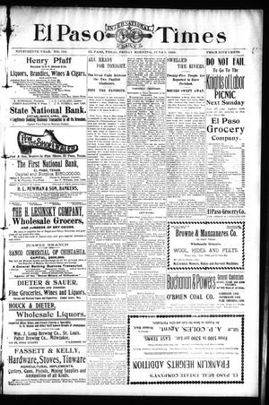 El Paso International Daily Times (El Paso, Tex.), Vol. 19, No. 134, Ed. 1 Friday, June 9, 1899
