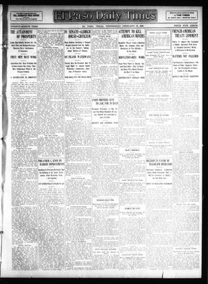 El Paso Daily Times (El Paso, Tex.), Vol. 28, Ed. 1 Wednesday, February 12, 1908