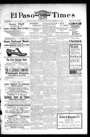 El Paso International Daily Times (El Paso, Tex.), Vol. 18, No. 309, Ed. 1 Wednesday, December 28, 1898