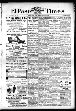 El Paso International Daily Times (El Paso, Tex.), Vol. 17, No. 30, Ed. 1 Friday, February 5, 1897