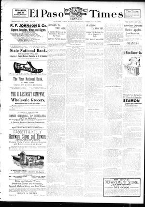 El Paso International Daily Times (El Paso, Tex.), Vol. 18, No. 42, Ed. 1 Friday, February 18, 1898