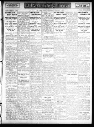 El Paso Daily Times (El Paso, Tex.), Vol. 28, Ed. 1 Wednesday, February 5, 1908
