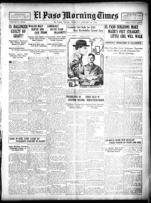 El Paso Morning Times (El Paso, Tex.), Vol. 30, Ed. 1 Tuesday, January 18, 1910