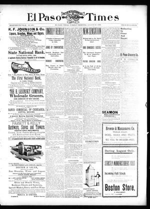 El Paso International Daily Times (El Paso, Tex.), Vol. 18, No. 201, Ed. 1 Tuesday, August 23, 1898