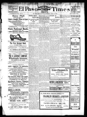 El Paso International Daily Times (El Paso, Tex.), Vol. 19, No. 95, Ed. 1 Sunday, April 23, 1899