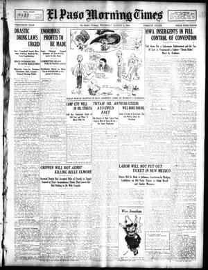 El Paso Morning Times (El Paso, Tex.), Vol. 30, Ed. 1 Thursday, August 4, 1910