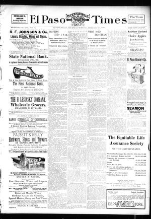 El Paso International Daily Times (El Paso, Tex.), Vol. 18, No. 47, Ed. 1 Thursday, February 24, 1898