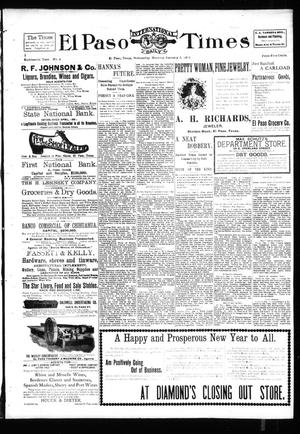 El Paso International Daily Times (El Paso, Tex.), Vol. 18, No. 4, Ed. 1 Wednesday, January 5, 1898