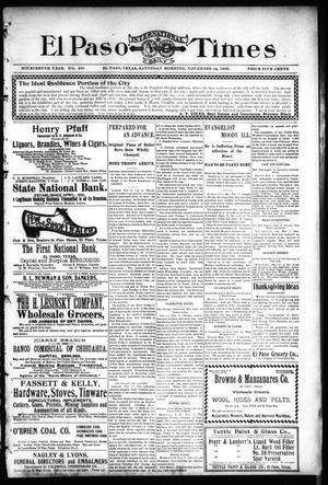 El Paso International Daily Times (El Paso, Tex.), Vol. 19, No. 280, Ed. 1 Saturday, November 18, 1899