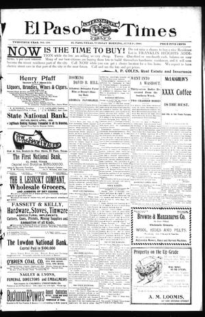 El Paso International Daily Times (El Paso, Tex.), Vol. 20, No. 154, Ed. 1 Tuesday, June 26, 1900
