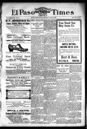 El Paso International Daily Times (El Paso, Tex.), Vol. 17, No. 20, Ed. 1 Sunday, January 24, 1897