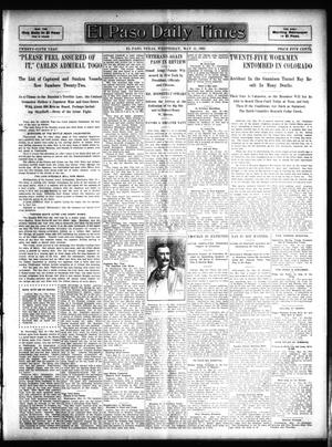 El Paso Daily Times (El Paso, Tex.), Vol. 25, Ed. 1 Wednesday, May 31, 1905