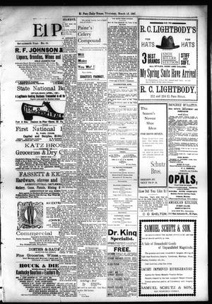 El Paso International Daily Times (El Paso, Tex.), Vol. 17, No. 65, Ed. 1 Thursday, March 18, 1897