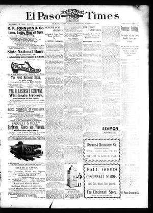 El Paso International Daily Times (El Paso, Tex.), Vol. 18, No. 237, Ed. 1 Tuesday, October 4, 1898