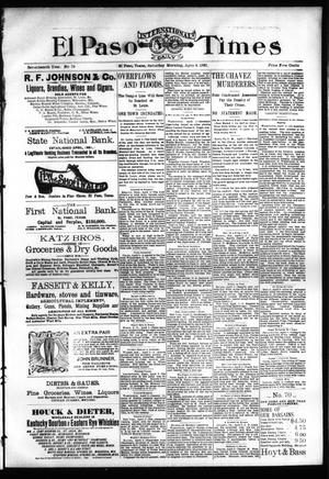 El Paso International Daily Times (El Paso, Tex.), Vol. 17, No. 79, Ed. 1 Saturday, April 3, 1897