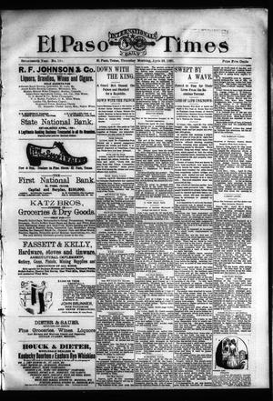 El Paso International Daily Times (El Paso, Tex.), Vol. 17, No. 101, Ed. 1 Thursday, April 29, 1897
