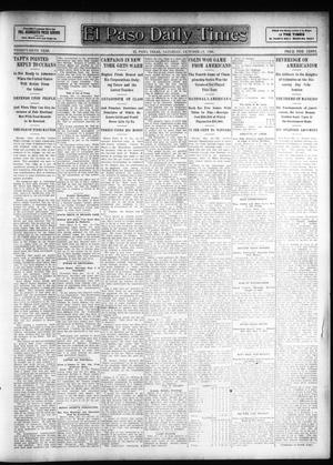 El Paso Daily Times (El Paso, Tex.), Vol. 26, Ed. 1 Saturday, October 13, 1906