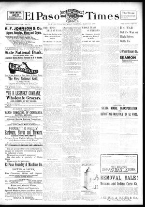 El Paso International Daily Times (El Paso, Tex.), Vol. 18, No. 71, Ed. 1 Thursday, March 24, 1898