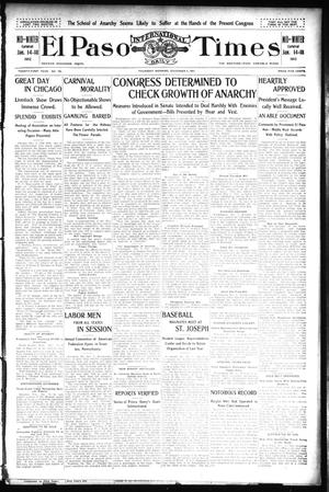 El Paso International Daily Times (El Paso, Tex.), Vol. 21, No. 190, Ed. 1 Thursday, December 5, 1901