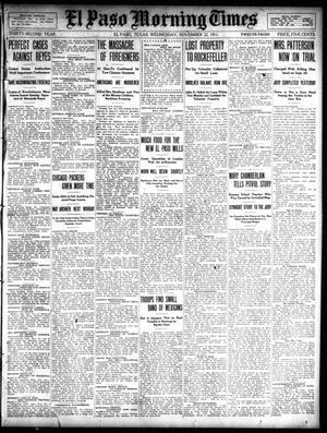 El Paso Morning Times (El Paso, Tex.), Vol. 32, Ed. 1 Wednesday, November 22, 1911