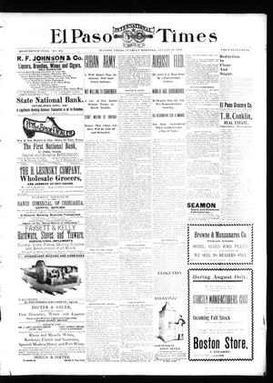 El Paso International Daily Times (El Paso, Tex.), Vol. 18, No. 195, Ed. 1 Tuesday, August 16, 1898