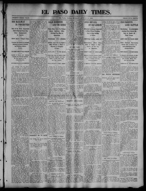 El Paso Daily Times. (El Paso, Tex.), Vol. 23, No. 109, Ed. 1 Monday, August 31, 1903