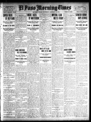 El Paso Morning Times (El Paso, Tex.), Vol. 32, Ed. 1 Thursday, January 18, 1912