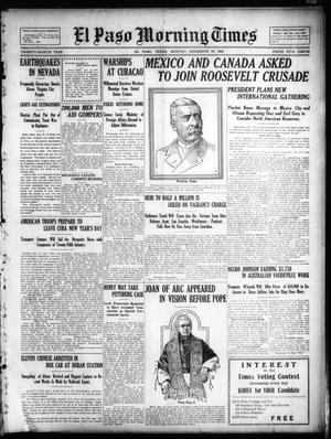 El Paso Morning Times (El Paso, Tex.), Vol. 28, Ed. 1 Monday, December 28, 1908
