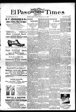 El Paso International Daily Times (El Paso, Tex.), Vol. 17, No. 137, Ed. 1 Thursday, June 10, 1897