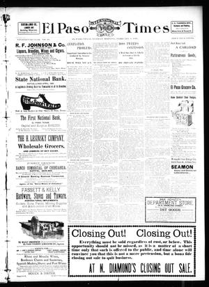 El Paso International Daily Times (El Paso, Tex.), Vol. 19, No. 33, Ed. 1 Tuesday, February 8, 1898