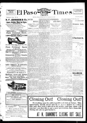 El Paso International Daily Times (El Paso, Tex.), Vol. 19, No. 24, Ed. 1 Friday, January 28, 1898