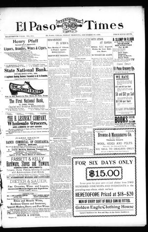 El Paso International Daily Times (El Paso, Tex.), Vol. 18, No. 311, Ed. 1 Friday, December 30, 1898