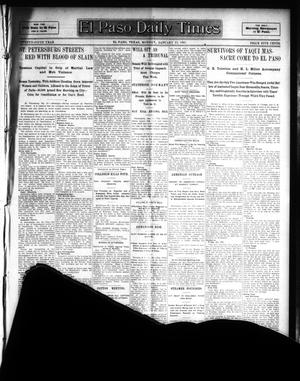 Primary view of object titled 'El Paso Daily Times (El Paso, Tex.), Vol. 25, Ed. 1 Monday, January 23, 1905'.
