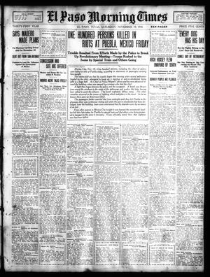 El Paso Morning Times (El Paso, Tex.), Vol. 31, Ed. 1 Saturday, November 19, 1910