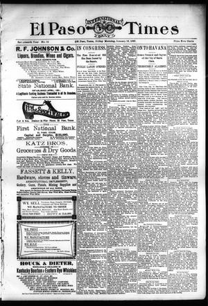 El Paso International Daily Times (El Paso, Tex.), Vol. 17, No. 12, Ed. 1 Friday, January 15, 1897