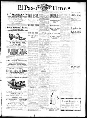 El Paso International Daily Times (El Paso, Tex.), Vol. 18, No. 226, Ed. 1 Wednesday, September 21, 1898
