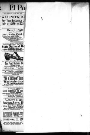 El Paso International Daily Times (El Paso, Tex.), Vol. 19, No. 268, Ed. 1 Saturday, November 4, 1899