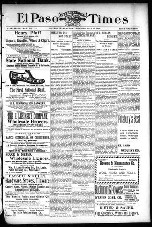 El Paso International Daily Times (El Paso, Tex.), Vol. 19, No. 174, Ed. 1 Sunday, July 23, 1899