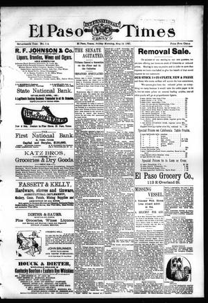 El Paso International Daily Times (El Paso, Tex.), Vol. 17, No. 114, Ed. 1 Friday, May 14, 1897