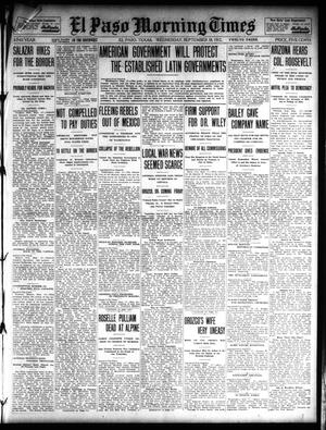 El Paso Morning Times (El Paso, Tex.), Vol. 32, Ed. 1 Wednesday, September 18, 1912